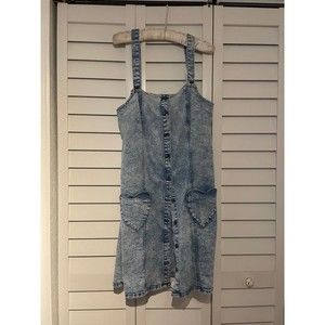 Y2K Black Heart Denim Jean Dress
